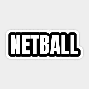 Netball Word - Simple Bold Text Sticker